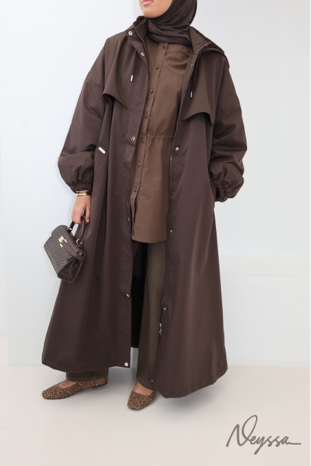 Chemise longue 100% coton Coffee tendance manches longues