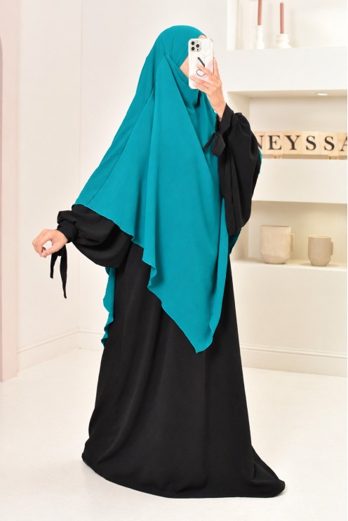 Long khimar pointu pour femme musulmane hijab légiféré