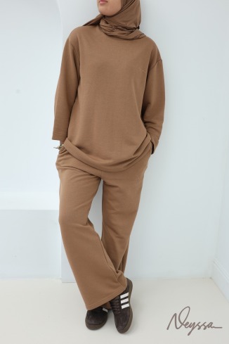 2-piece set with pants + long-sleeved T-shirt for hijabi women