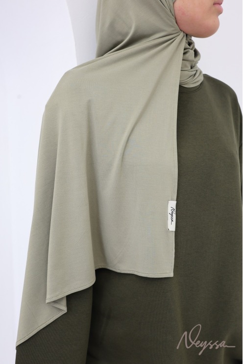 Sage Green Bamboo Hijab, Soft and Hair-Protecting by Neyssa