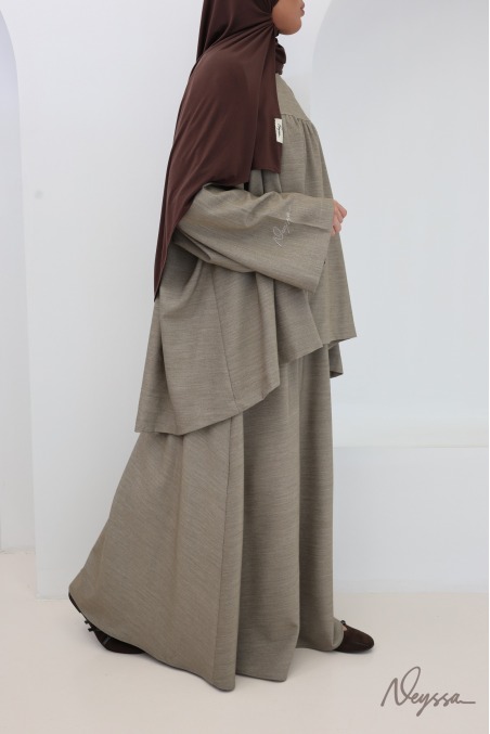 Ensemble jupe longue + tunique ample tissu doux épais idéal automne