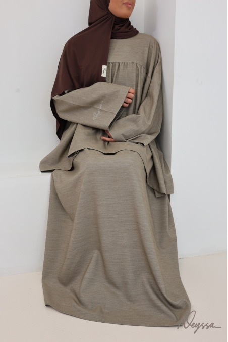 Ensemble jupe longue + tunique ample tissu doux épais idéal automne