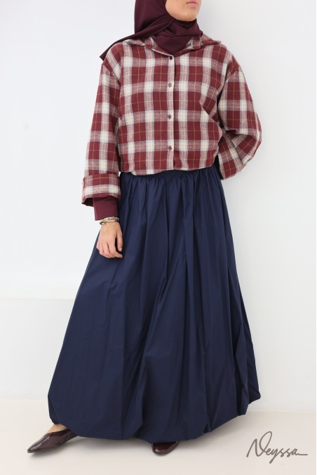 Kariertes Überhemd im Holzfäller-Stil, lockere Passform, Neyssa
