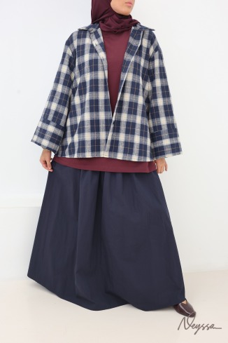 Neyssa Oversized Checkered Lumberjack-Style Shirt