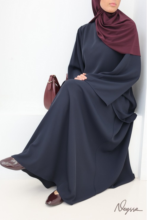 Navy Muslim Skirt and Top Set | Neyssa