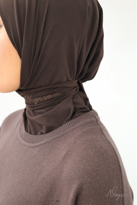 Chocolate Modest Sweater Dress and Poncho Set | Neyssa