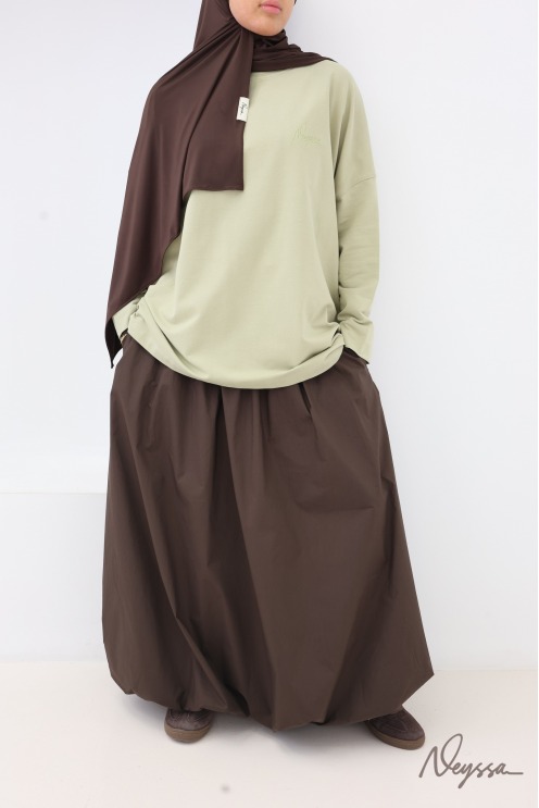 T-shirt sauge mi-long femme hijabi pour le sport | Neyssa