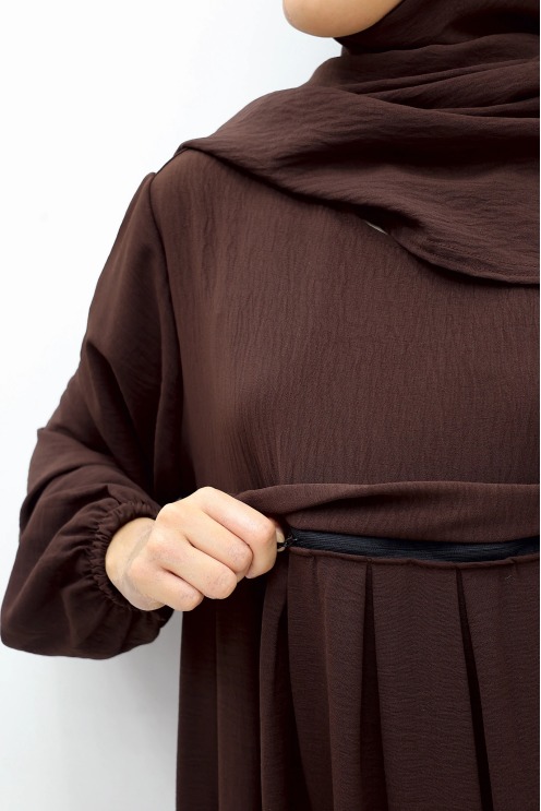 Tawaf Khimar Abaya Set Chocolate for Umrah | Neyssa