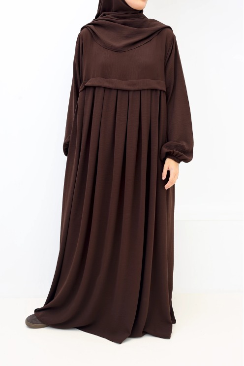 Tawaf Khimar Abaya Set Chocolate for Umrah | Neyssa