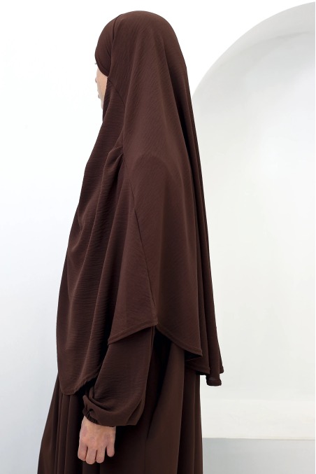 Tawaf Khimar Abaya Set Chocolate for Umrah | Neyssa