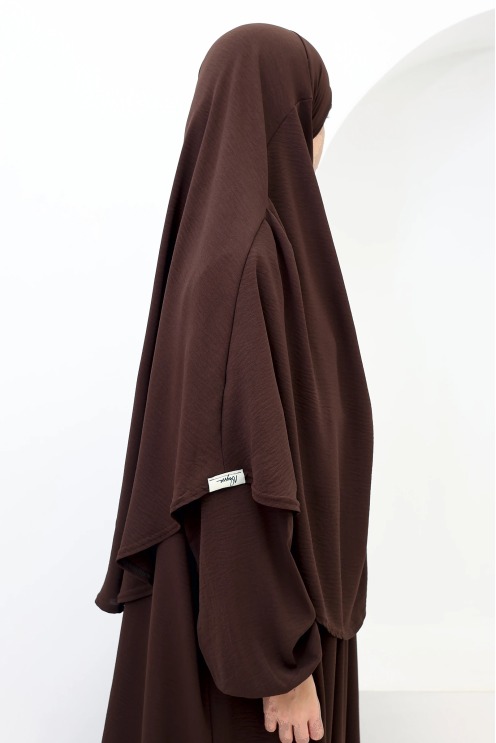 Abaya Khimar Set Tawaf Schokobraun für die Umrah | Neyssa