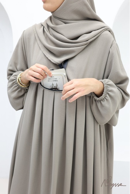 Abaya Khimar Set Tawaf Taupe für die Umrah | Neyssa