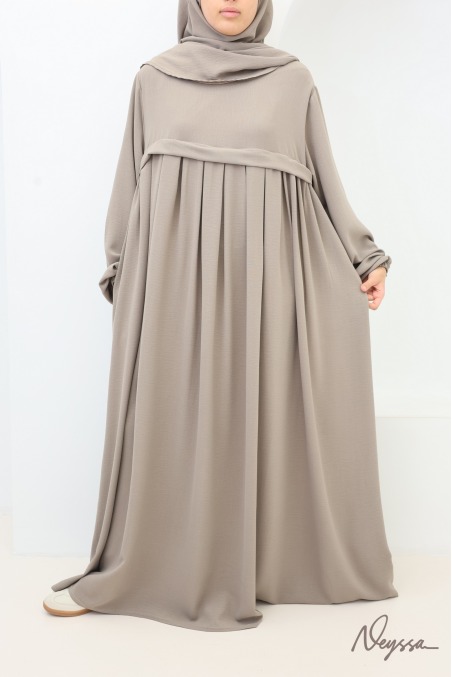 Tawaf Khimar Abaya Set Taupe for Umrah | Neyssa