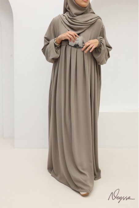 Tawaf Khimar Abaya Set Taupe for Umrah | Neyssa