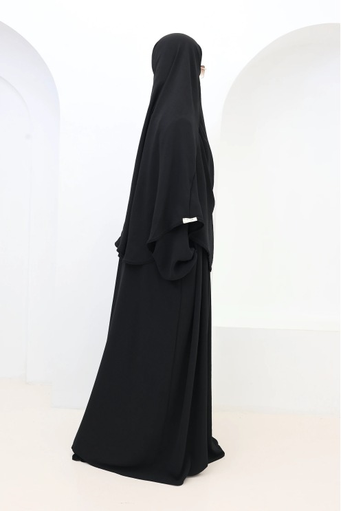 Abaya Khimar Set Tawaf Schwarz für die Umrah | Neyssa