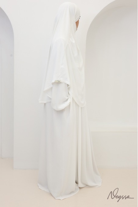 Abaya Khimar Set Tawaf Elfenbein für die Umrah | Neyssa