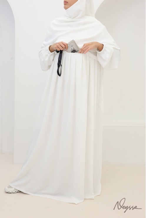 Abaya Khimar Set Tawaf Elfenbein für die Umrah | Neyssa