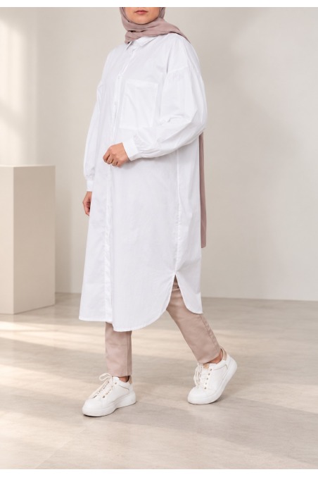 Long cotton tunic very long muslim woman muslim woman