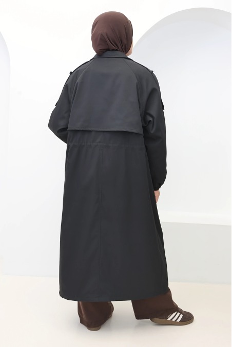Damen-Parka Oslo Schwarz gefüttert, Hijab Mantel | Neyssa