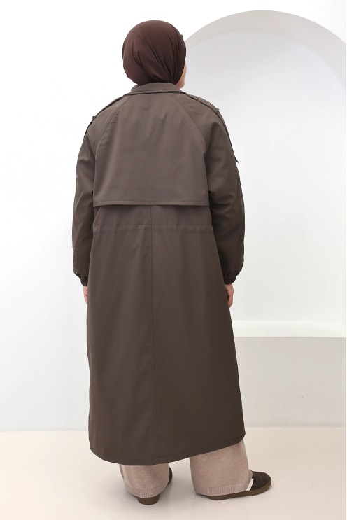 Women's Oslo Lined Parka Brown, Detachable Hood | Neyssa