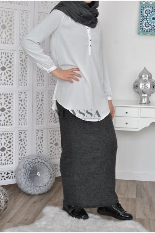 Chemisier en crêpe haut de gamme pour working girl femme chic moderne