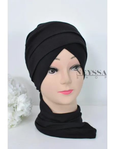 Turban croisé couvrir les cheveux, turban sous hijab, turban style