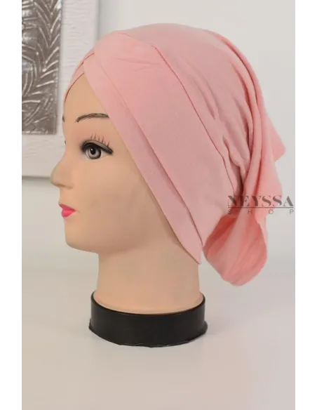 crossed tube under hijab Made in a fluid viscose fabric