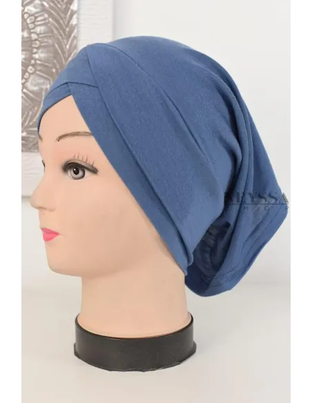 crossed tube under hijab Made in a fluid viscose fabric