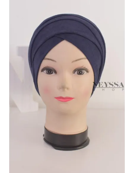 turban en suédine croisé, turban sous hijab, turban style turban mode