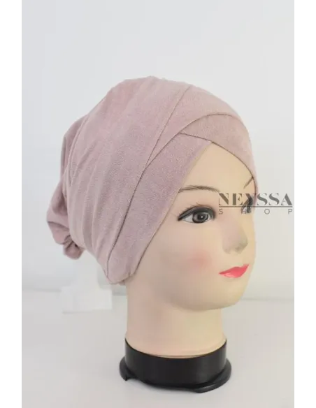 turban en suédine croisé, turban sous hijab, turban style turban mode