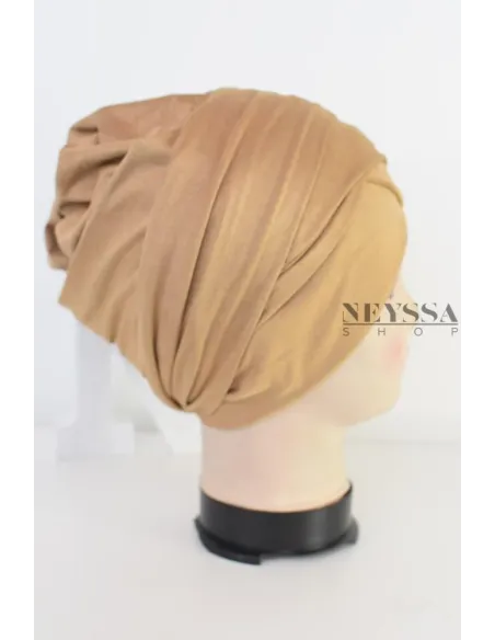 turban en suédine croisé, turban sous hijab, turban style turban mode