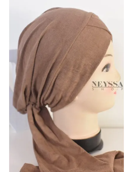 turban en suédine croisé, turban sous hijab, turban style turban mode