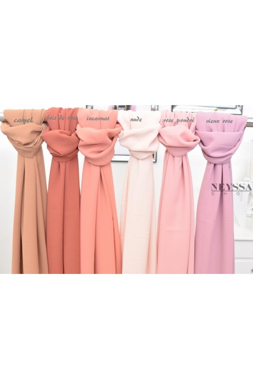 Maxi hijab mousseline xxl grand voile hijab crêpe hijab 180cm