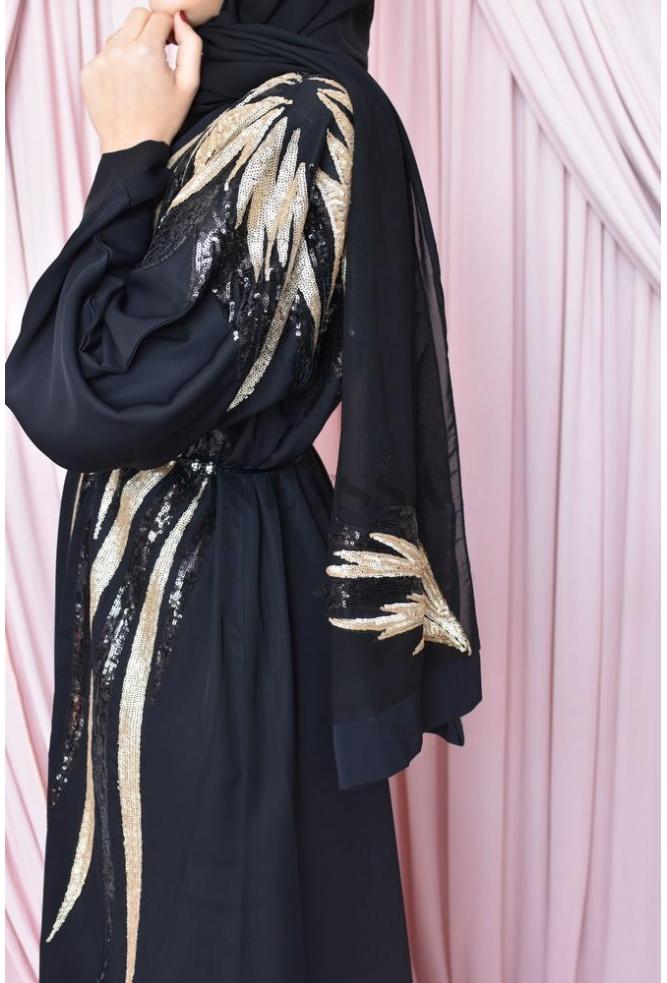  Abaya  dubai  avec strass de qualit  pour les festivit s 