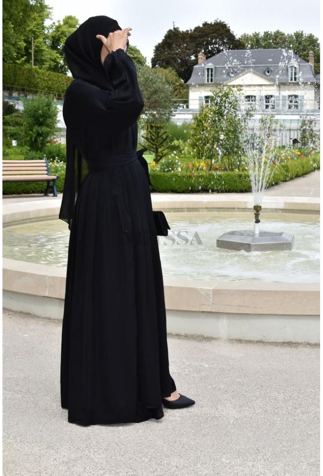 Abaya 2 in 1 Precious Black Neyssa Disign Neyssa Boutique