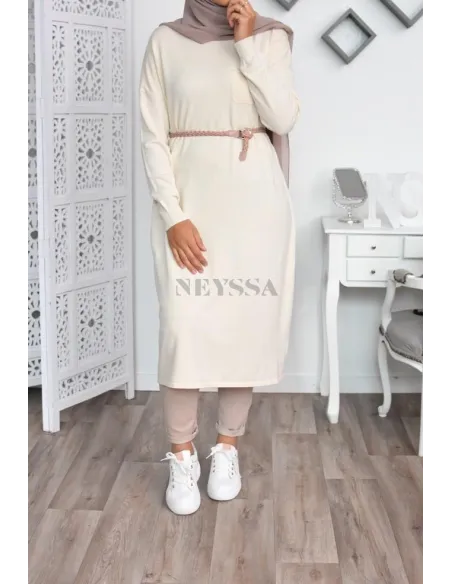 Pantalon jean coupe droite pour femme voilée modest fashion 