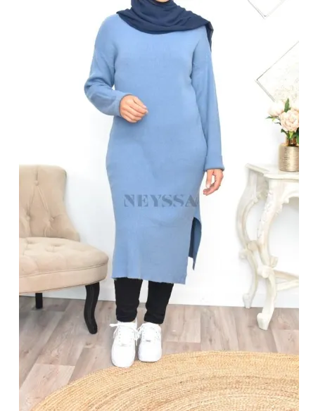 longue maxi pull en laine robe en laine pour la mode mastour pudique