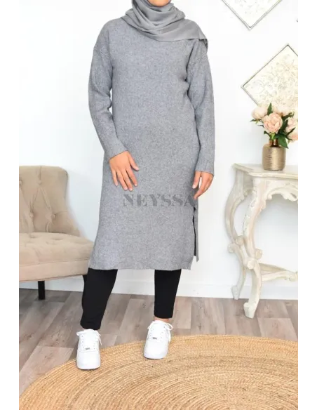 longue maxi pull en laine robe en laine pour la mode mastour pudique