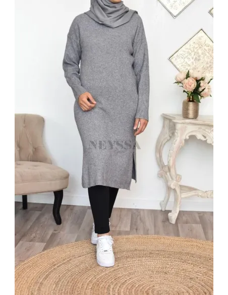 longue maxi pull en laine robe en laine pour la mode mastour pudique