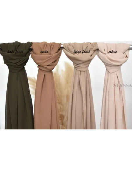 Maxi hijab mousseline xxl grand voile hijab crêpe hijab 180cm