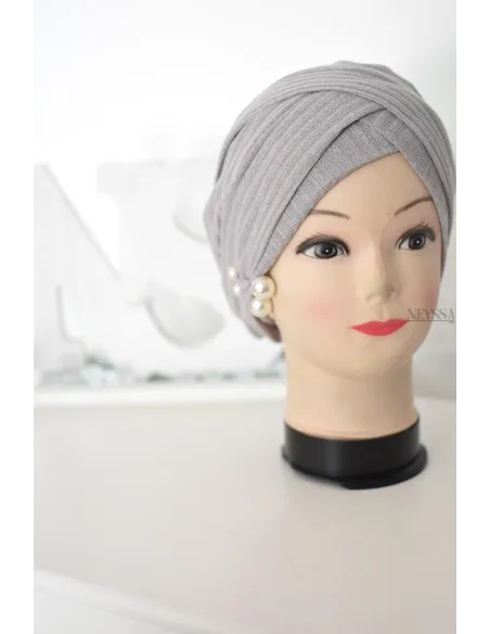  turban croisé jersey pas cher , turban sous hijab, turban style