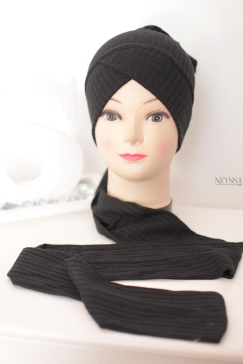  turban croisé jersey pas cher , turban sous hijab, turban style