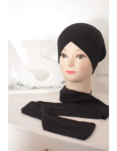  turban croisé jersey pas cher , turban sous hijab, turban style