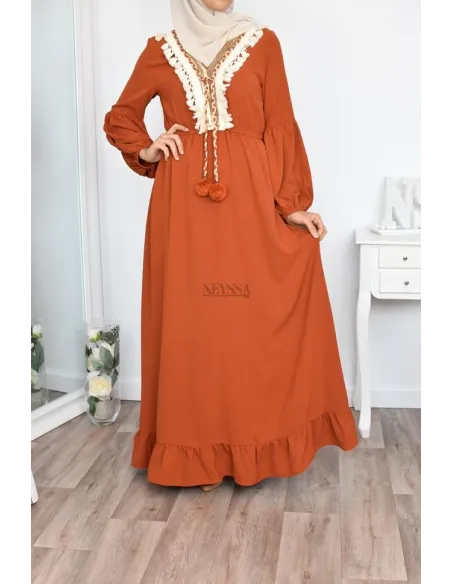 robe basma creme thnique l'ete robe boheme pas cher modest fashion