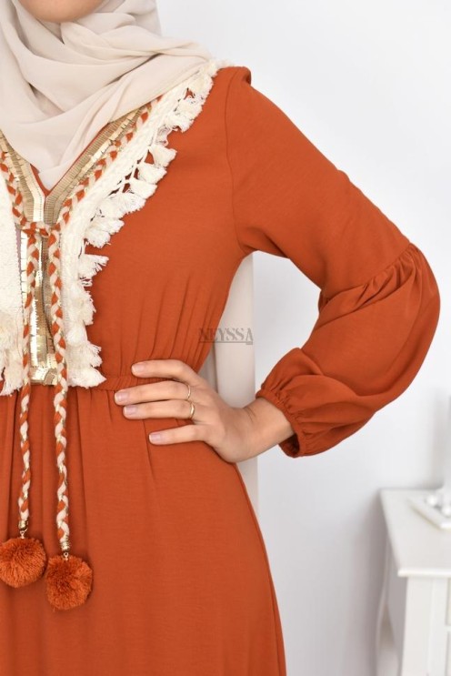 robe basma creme thnique l'ete robe boheme pas cher modest fashion