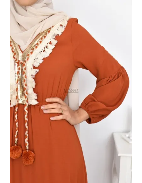 robe basma creme thnique l'ete robe boheme pas cher modest fashion