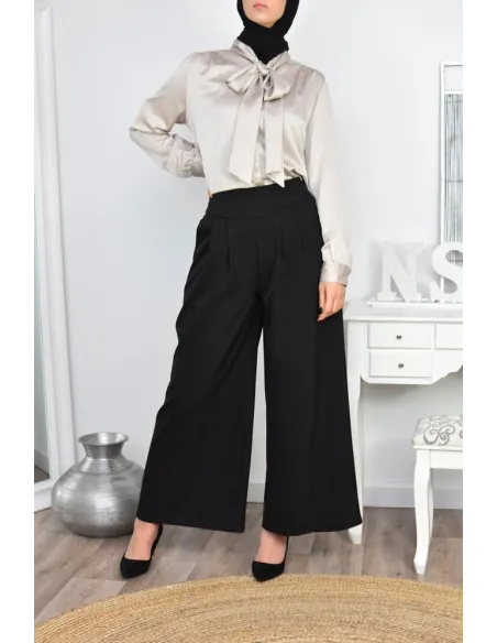 High-End-Palazzo Modest Fashion ultra edel moderner dicker Crpe