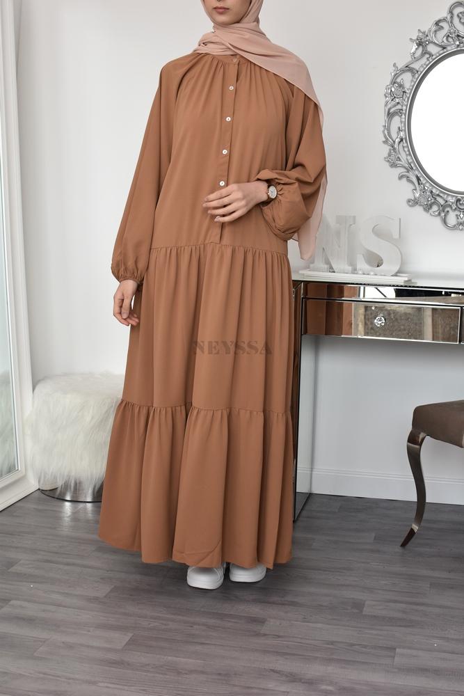 Gorgeous pleated dress sania bohemian muslim dress aid ramadan hijab