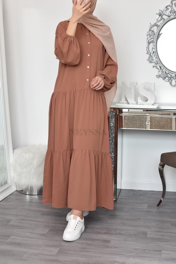 Gorgeous pleated dress sania bohemian muslim dress aid ramadan hijab