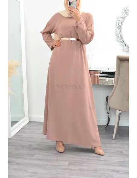 longue robe évasée musulmane mastour lfemme 1m80 ,longue robe évasée